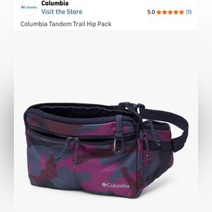 Columbia Tandem Trail waist bag rare Dark Nocturnal/Plum Camo NWT